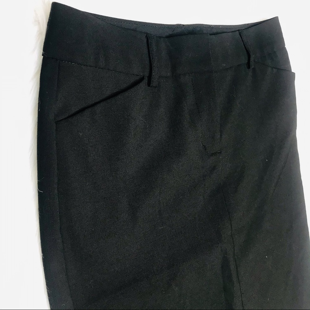 Express Mini Pencil Skirt Black Button Pockets Women's Size 0